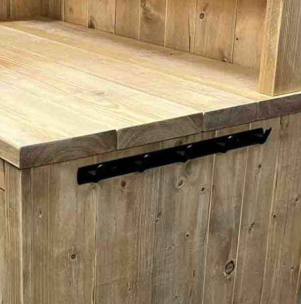 Bauholz Style: Grilltisch - Outdoorküche - Bar - Tresen - "PERTHONE WOOD-ONE-L"