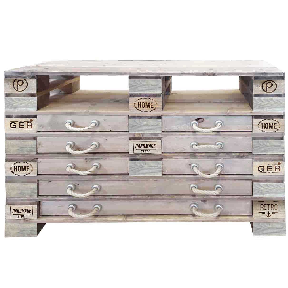 Palettenmöbel Kommode - Highboard  "KALAPANA-HIGH" Palettenmöbel Kommode - Highboard  "KALAPANA-HIGH"