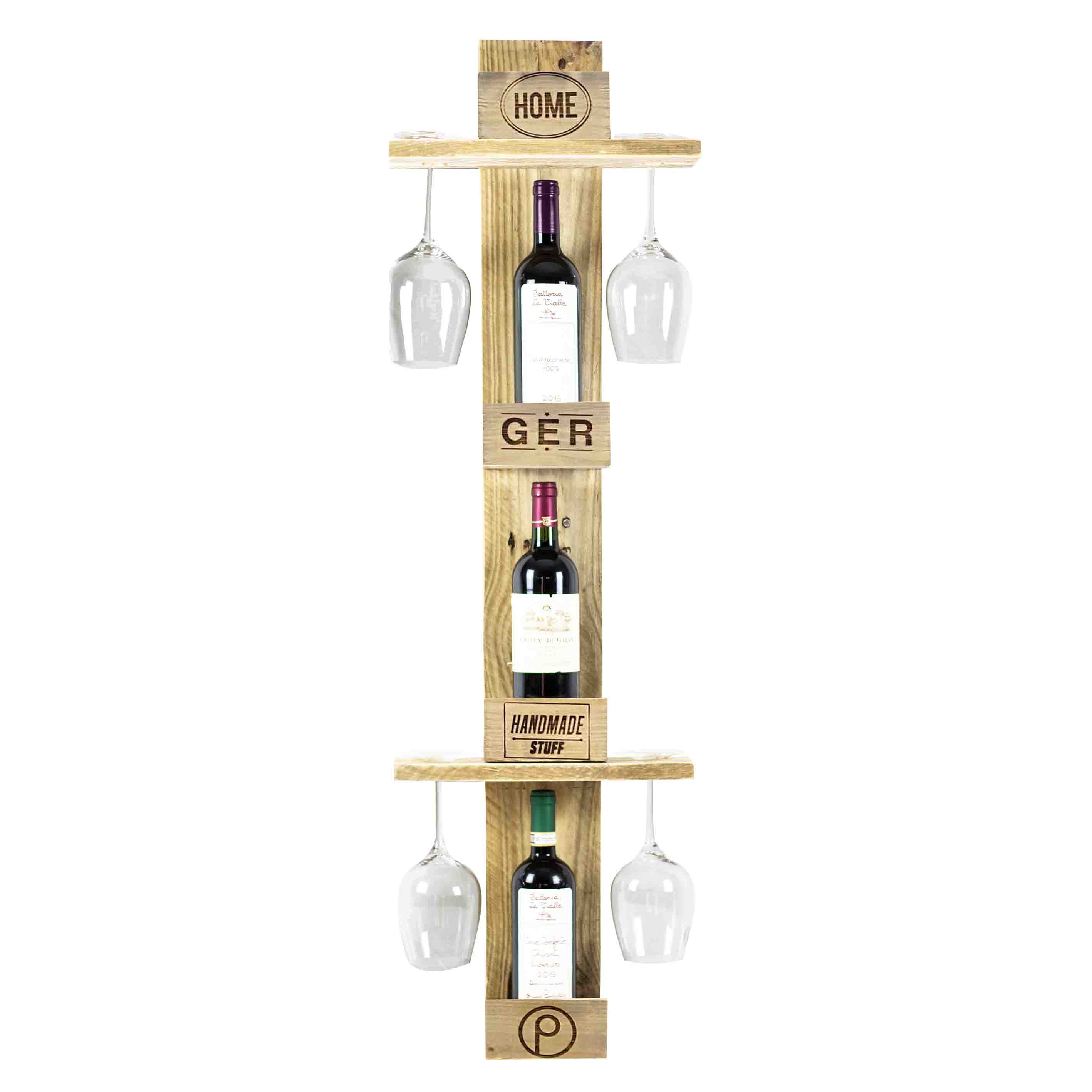 Palettenmöbel  Weinregal - Flaschenregal "FLORIDA"