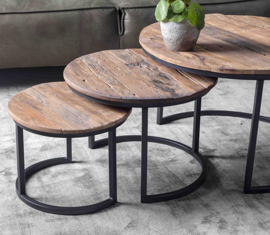 Couchtisch - Beistelltisch 3-er Set "MAMBAJA"