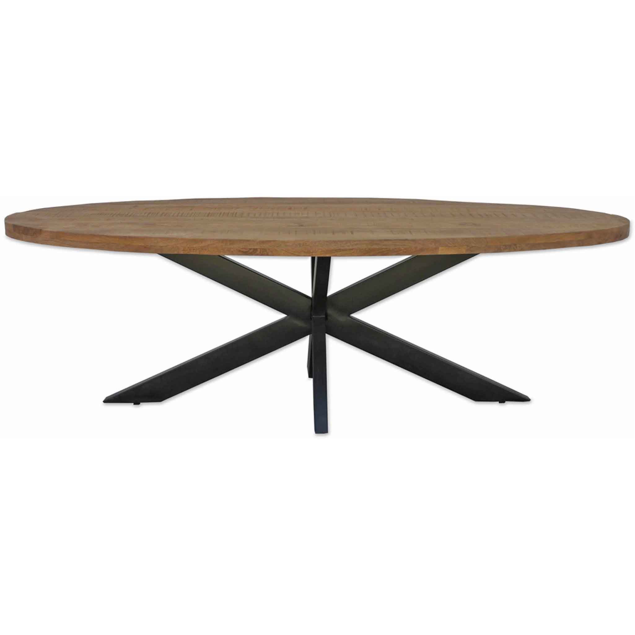 Ovaler Esstisch massiv Mango-Holz "VALENTO"
