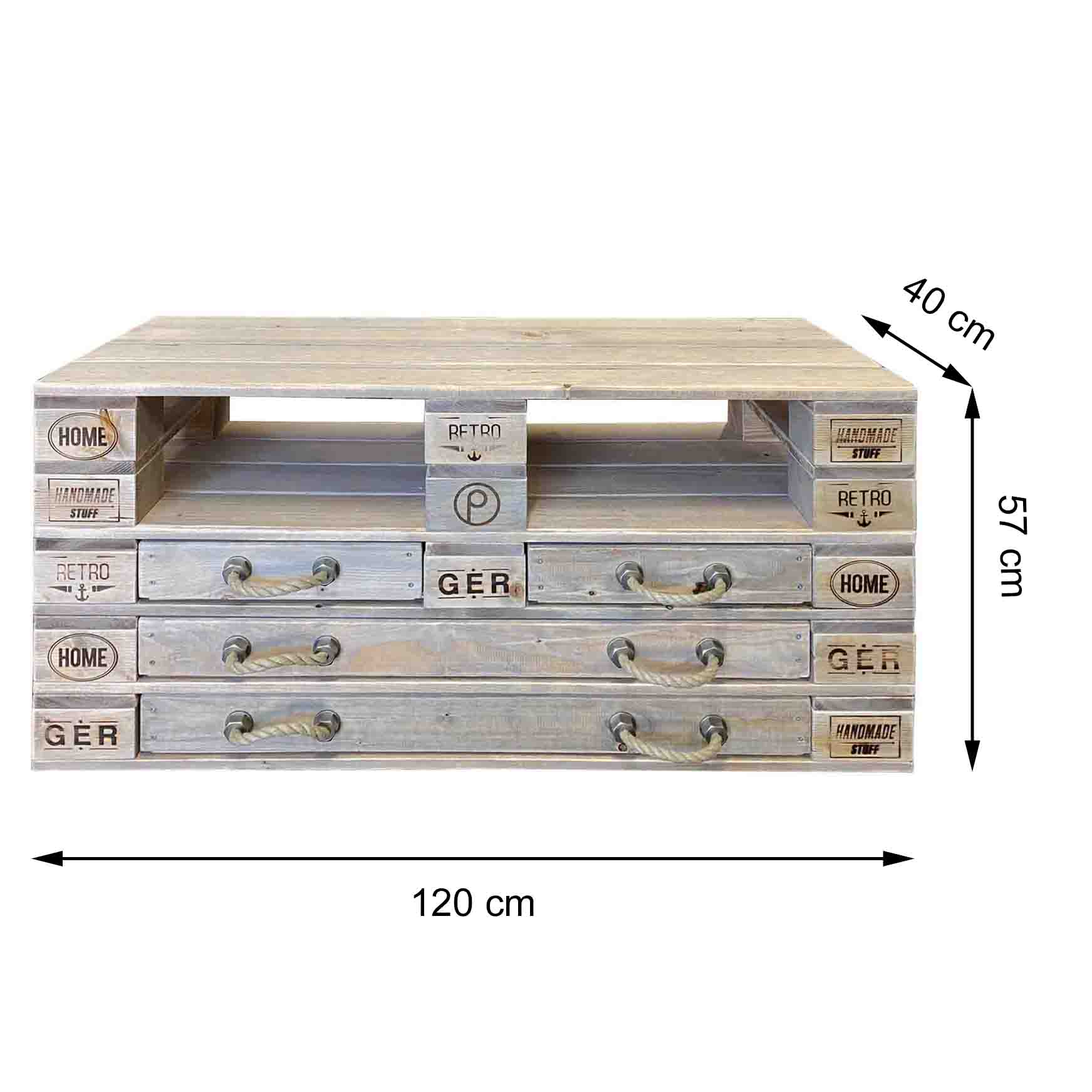 Palettenmöbel  Kommode/  Highboard  "KALAPANA"