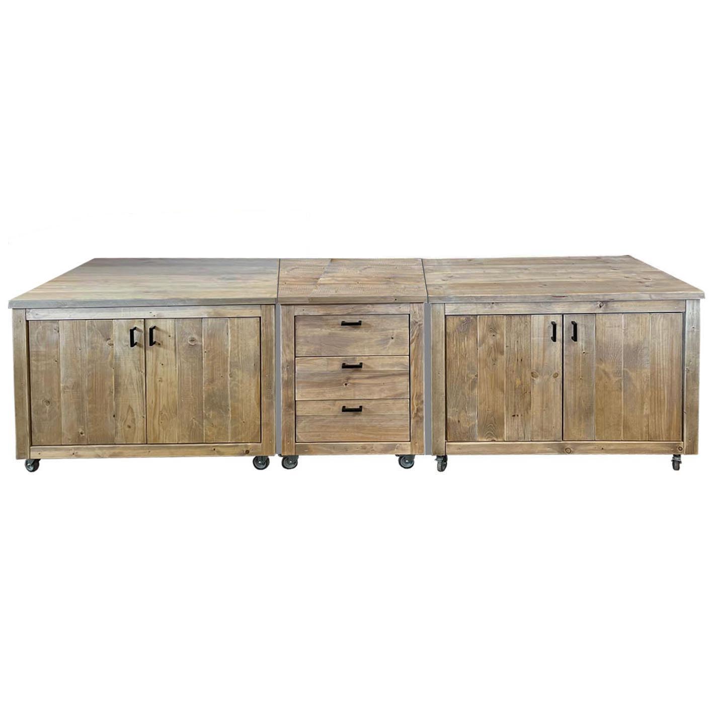 Bauholz Style: Grilltisch - Outdoorküche - Bar - Tresen - "PERTHONE WOOD-3"