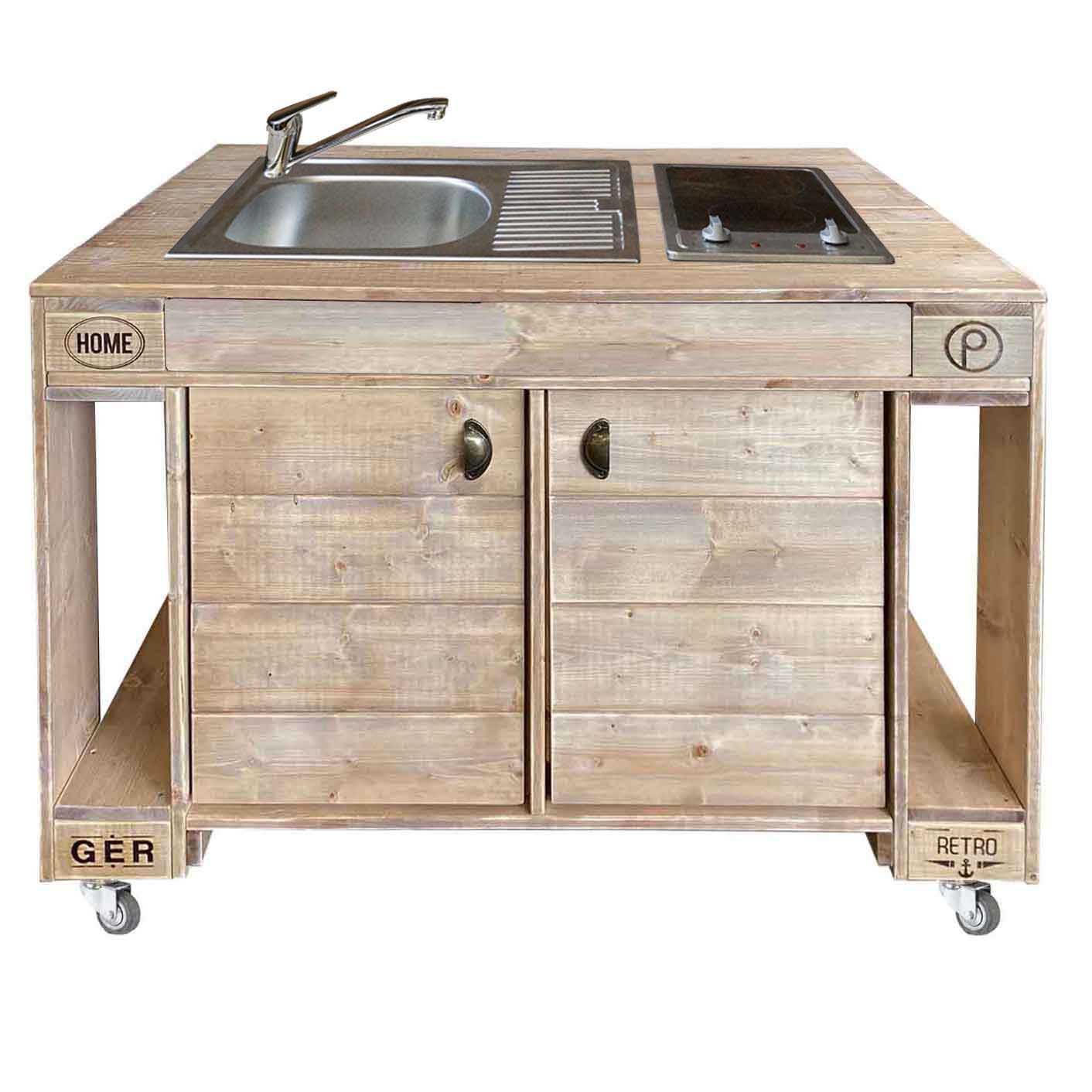 Palettenmöbel Grill-Tisch - Kochinsel "PERTHONE Kitchen" Palettenmöbel Grill-Tisch - Kochinsel "PERTHONE Kitchen"
