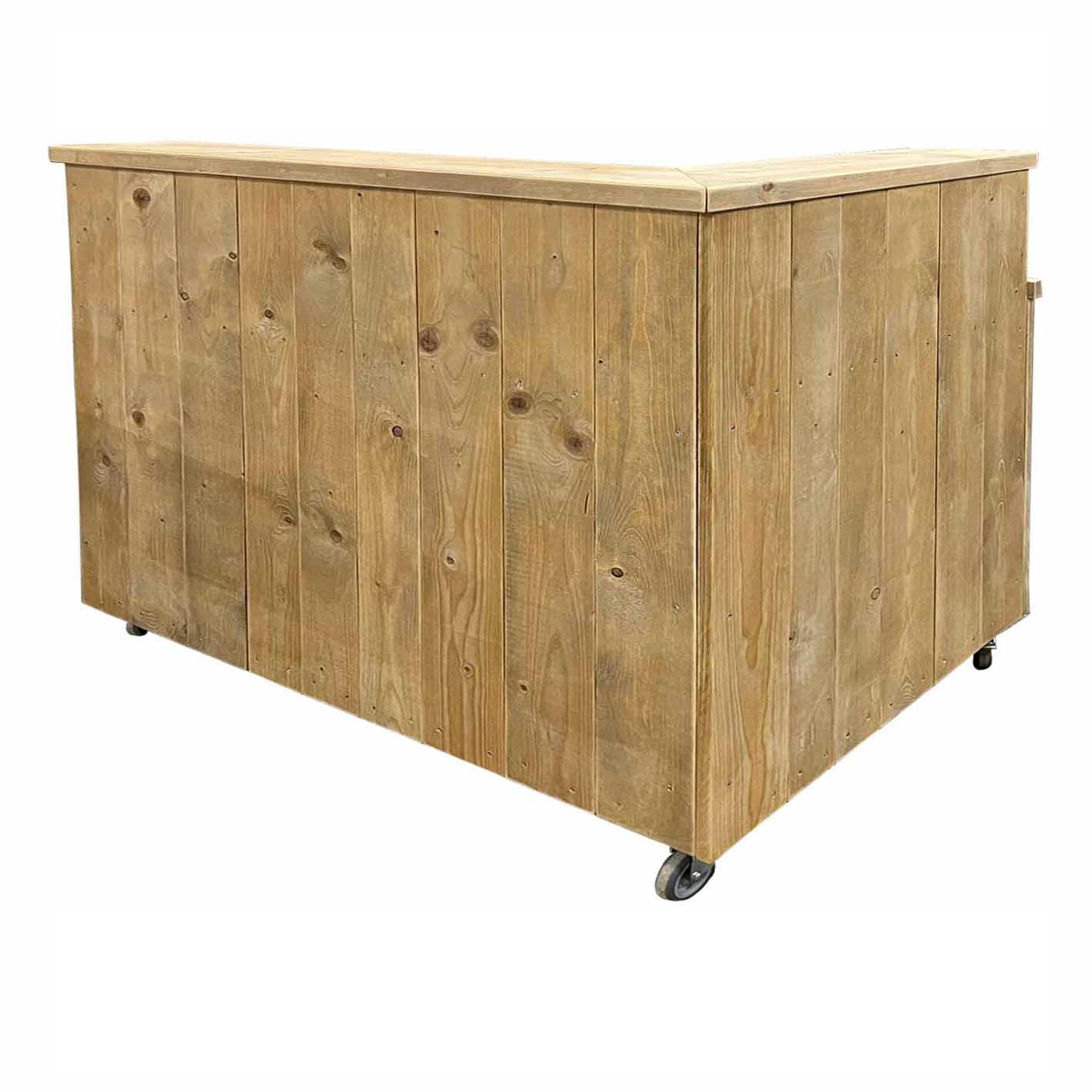 Bauholz Style: Grilltisch - Outdoorküche - Bar - Tresen - "PERTHONE WOOD-ONE-L"