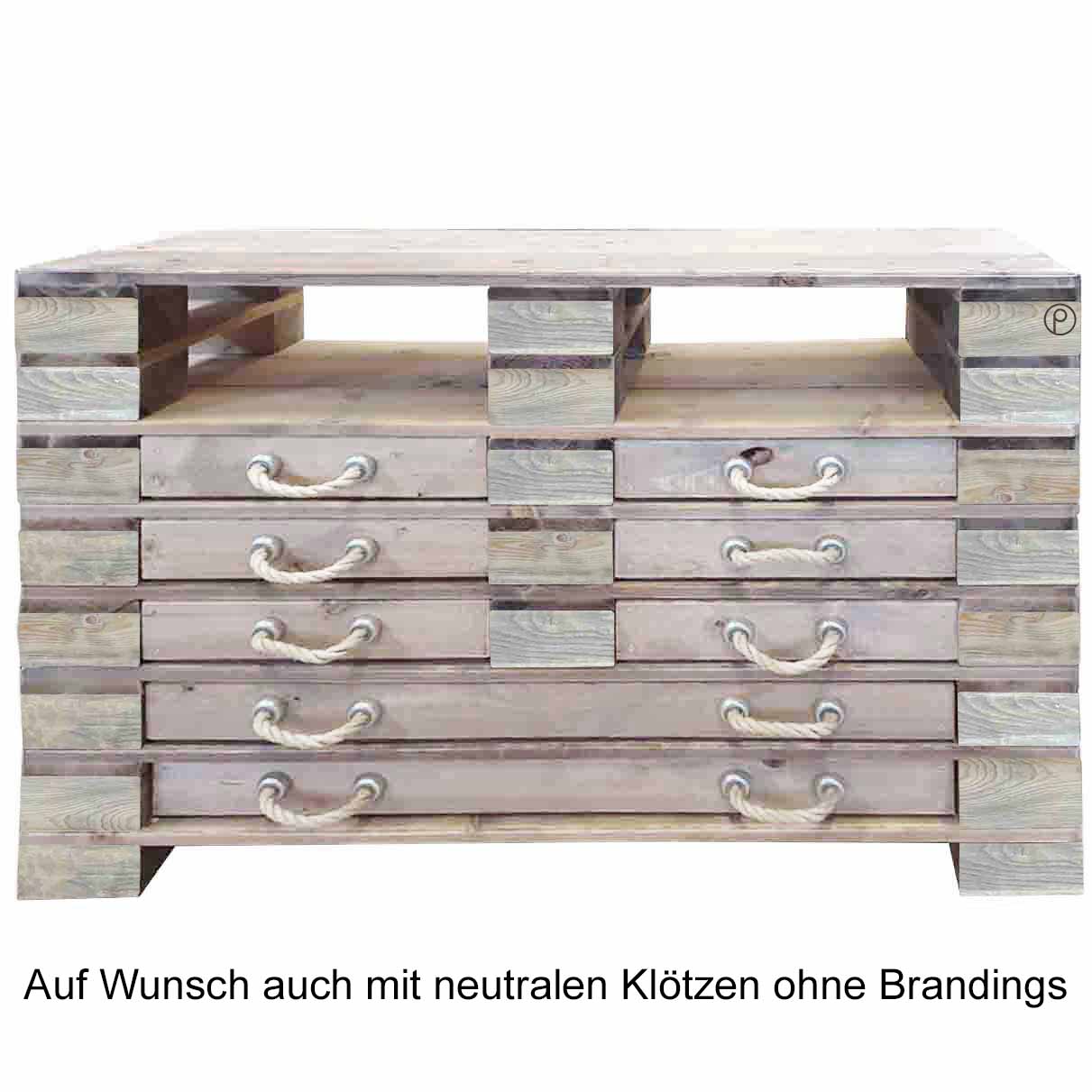 Palettenmöbel Kommode - Highboard  "KALAPANA-HIGH"