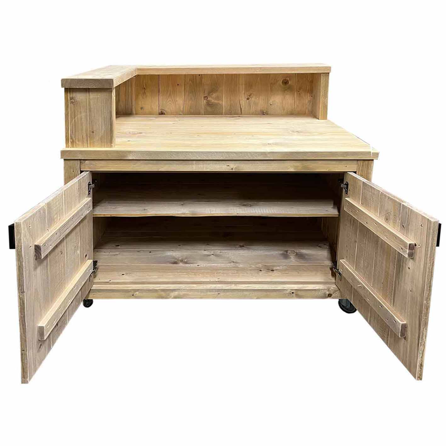 Bauholz Style: Grilltisch - Outdoorküche - Bar - Tresen - "PERTHONE WOOD-2L"