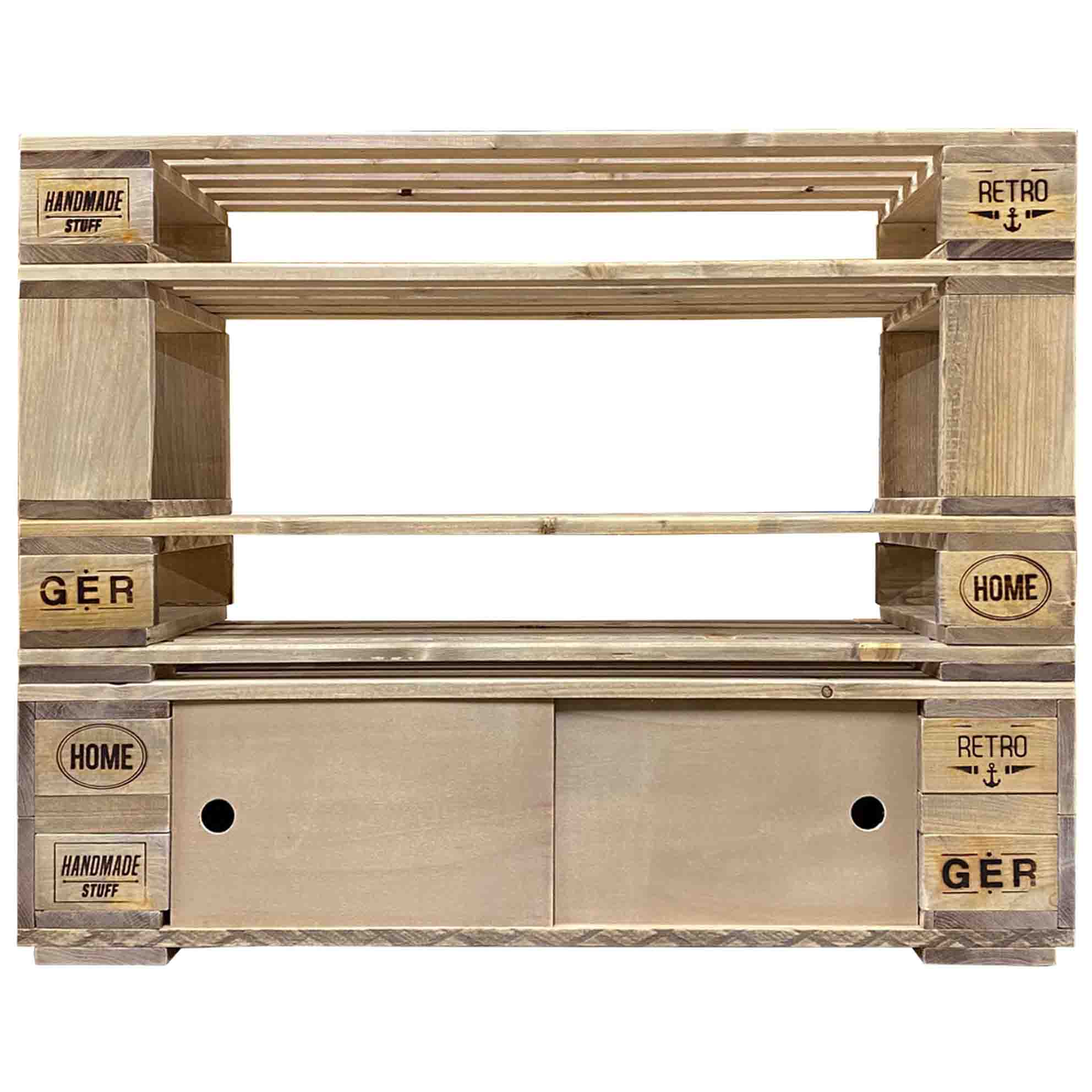 Palettenmöbel  Schuh-Regal / Schuh-Schrank  "PAPUA-PAPUA" Palettenmöbel  Schuh-Regal / Schuh-Schrank  "PAPUA-PAPUA"