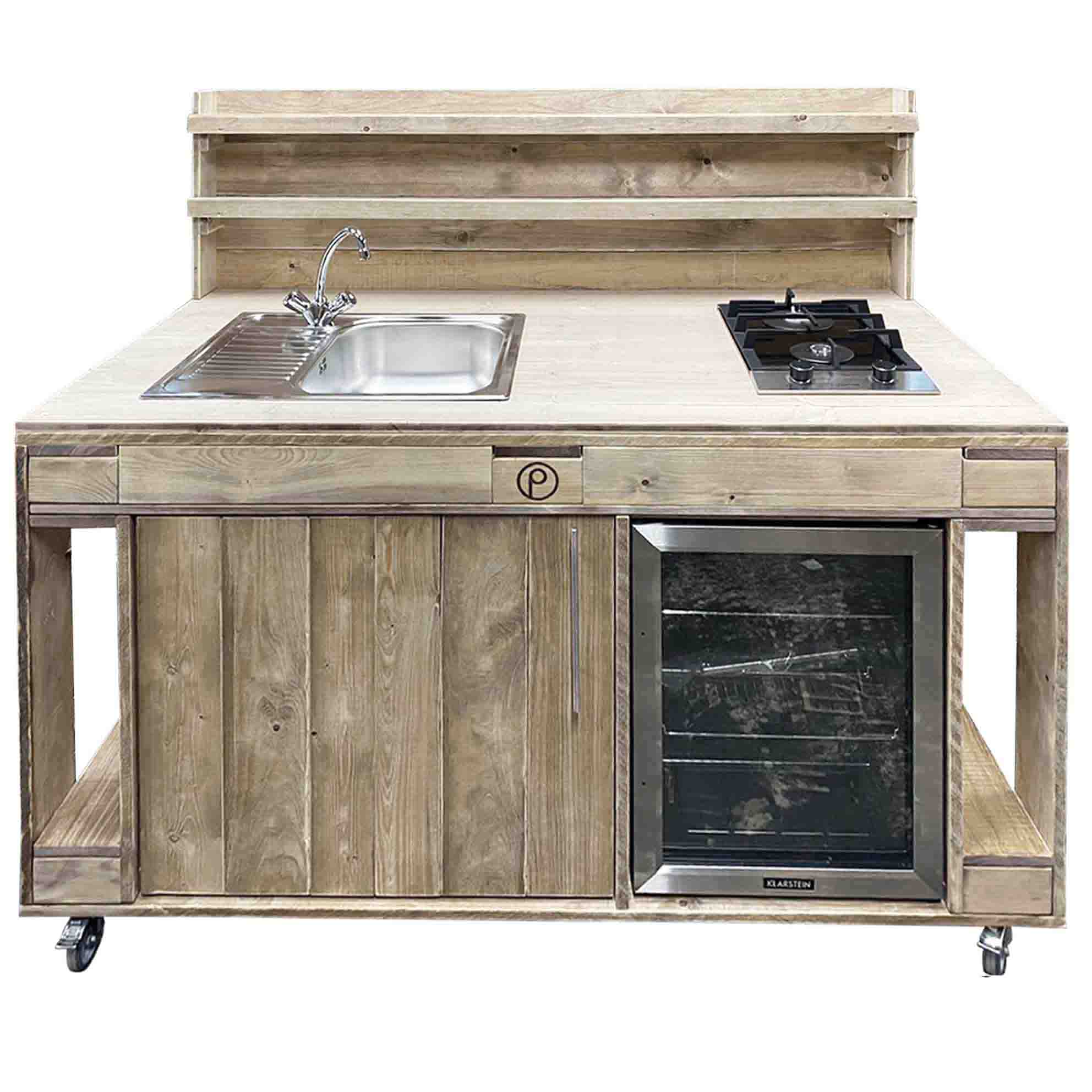 Palettenmöbel Style: Outdoorküche - Grilltisch - BBQ Möbel - Grillstation  "PERTHONE -Kitchen XXL"