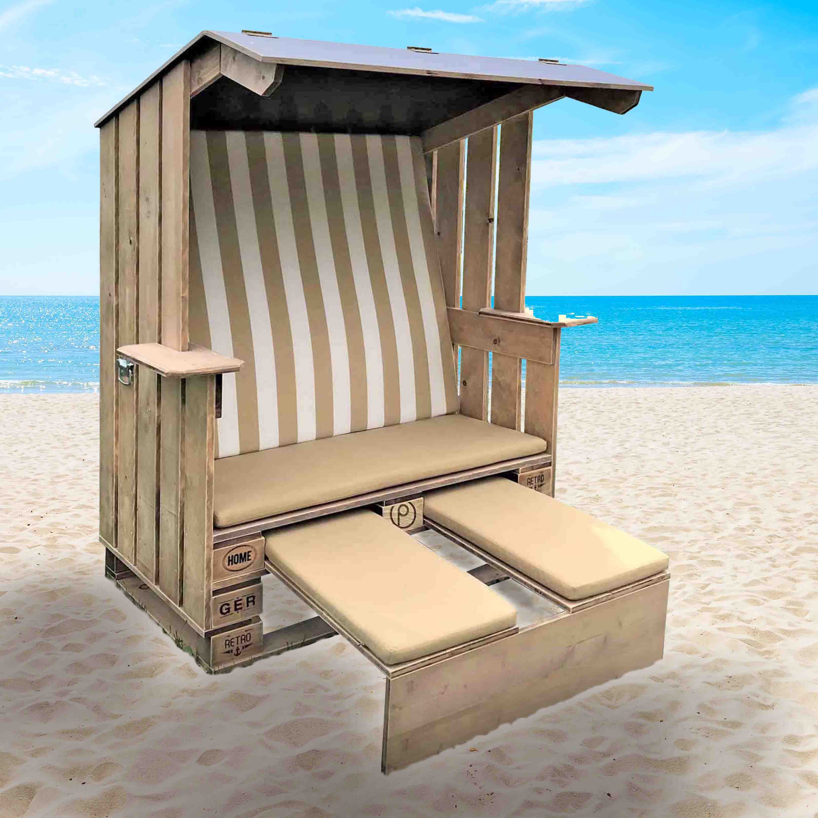 Strandkorb-aus-Paletten-Palettenmöbel-Loungemöbel
