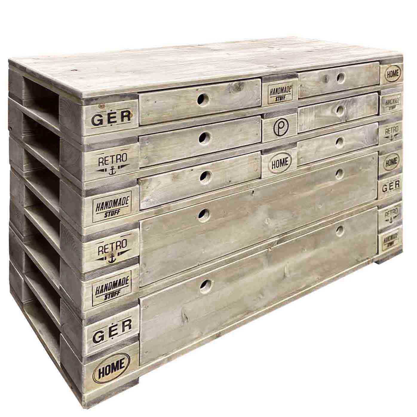 Palettenmöbel Kommode, Highboard, TV Board  "KAUMAKANI" Palettenmöbel Kommode, Highboard, TV Board  "KAUMAKANI"