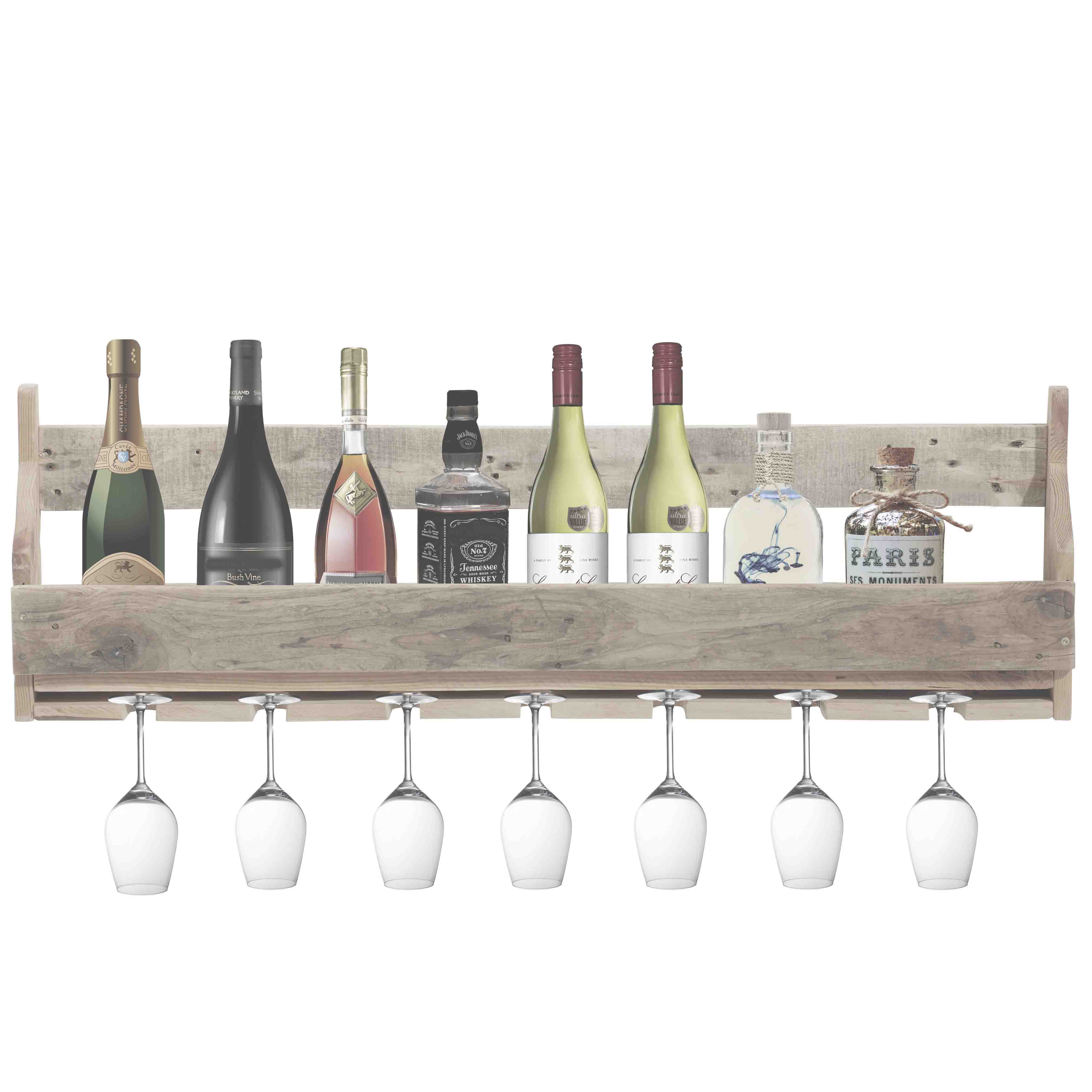 Palettenmöbel Flaschenregal - Weinregal - Küchenregal "NEVADA" Palettenmöbel Flaschenregal - Weinregal - Küchenregal "NEVADA"