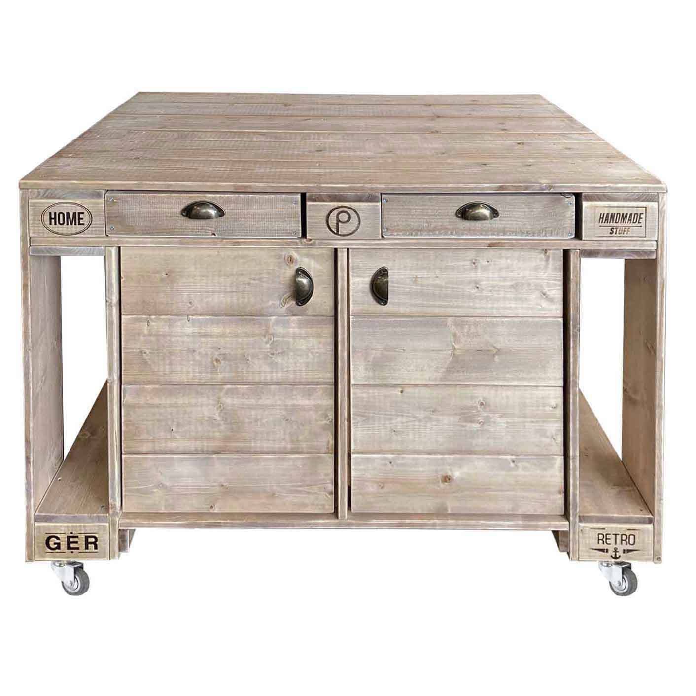 Palettenmöbel Style: Outdoorküche - Grilltisch - BBQ Möbel - Grillstation "PERTHONE Exclusiv"