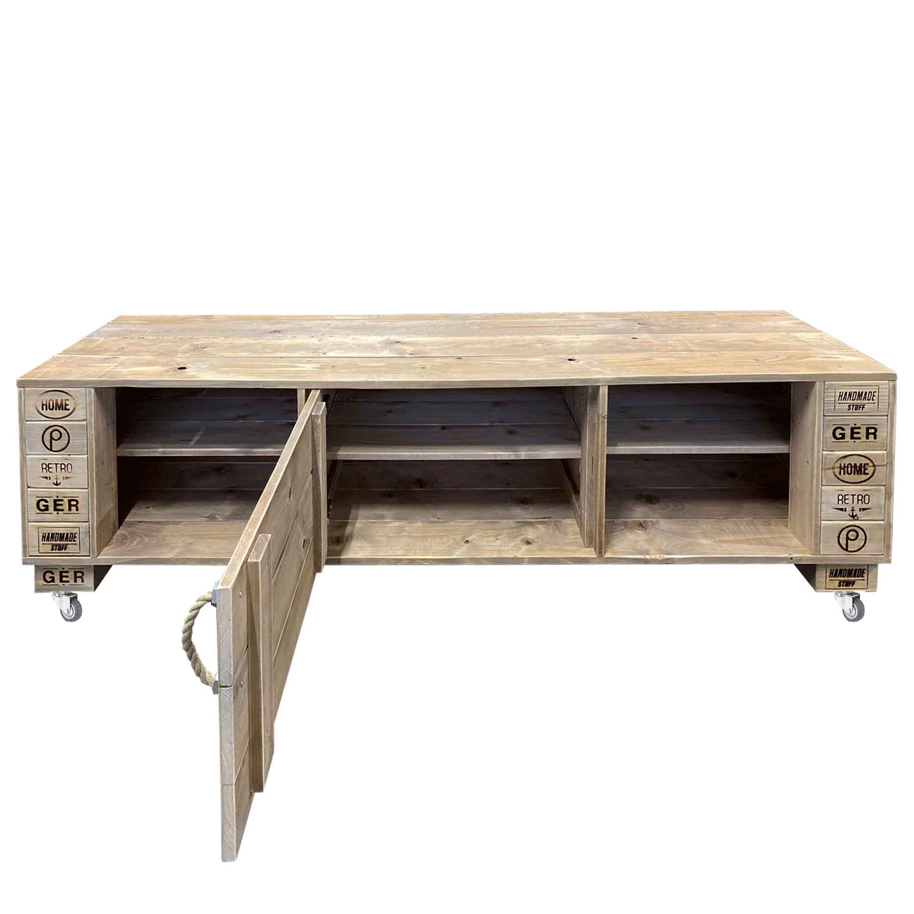 Palettenmöbel  Sideboard, Kommode, TV-Board "KAPALUA 198 cm"