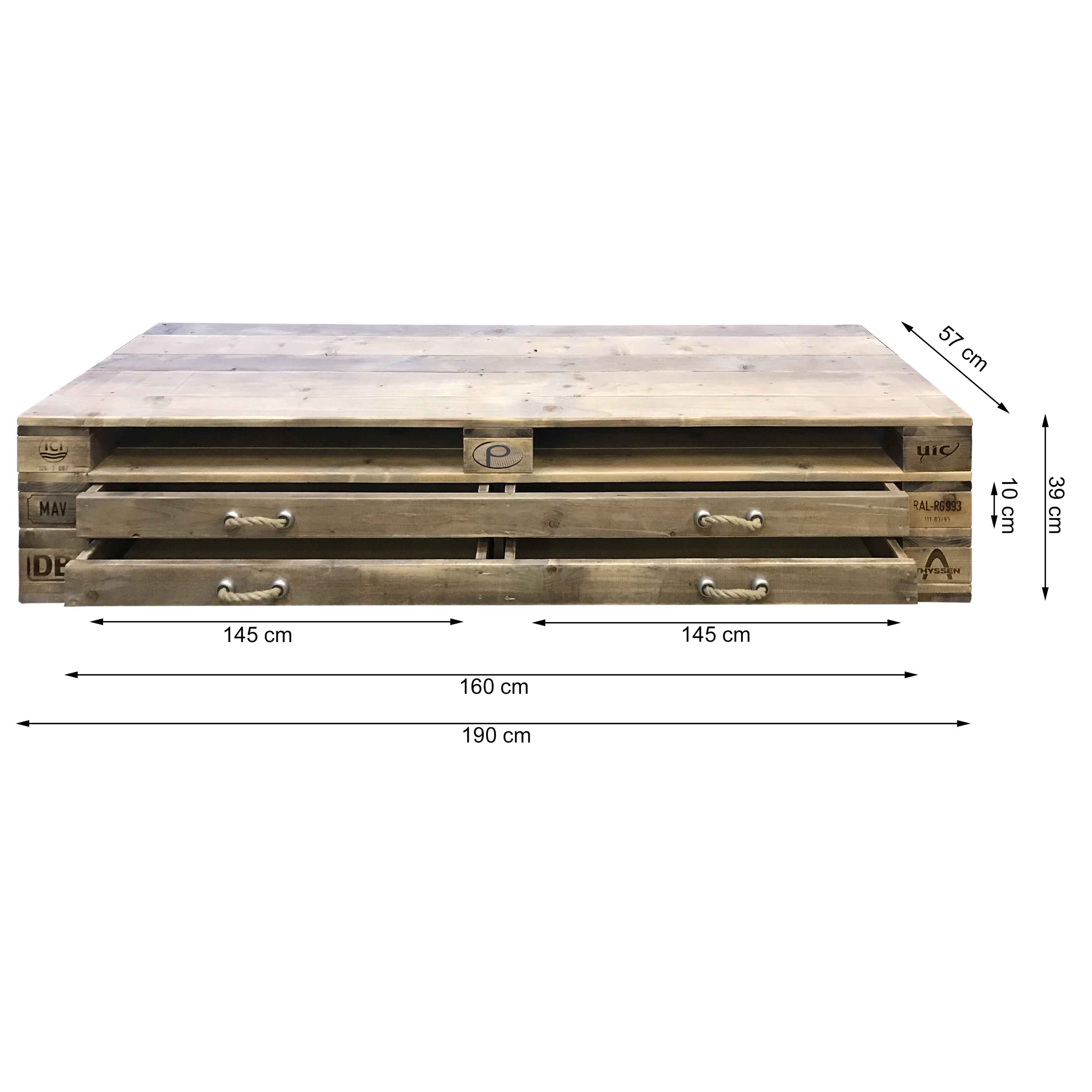 Palettenmöbel  XL-Lowboard, Sideboard, Kommode  "VAISALA"