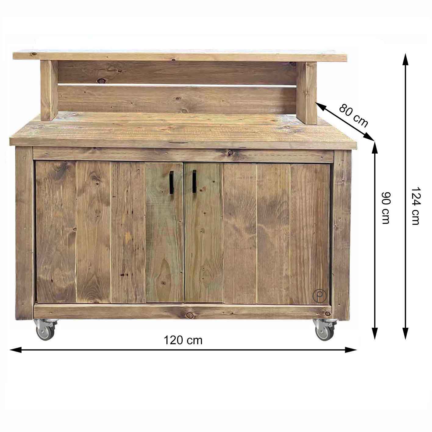 Bauholz Style: Grilltisch - Outdoorküche - Bar - Tresen - "PERTHONE WOOD-TWO TOP"
