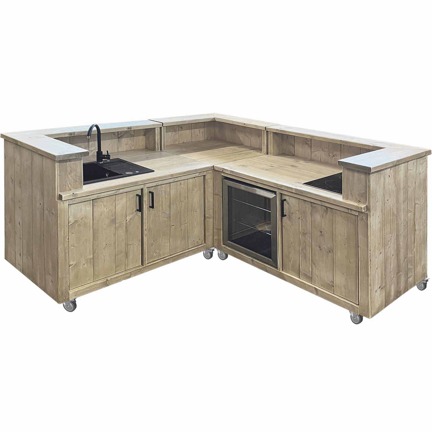 Bauholz Style: Grilltisch - Outdoorküche - Bar - Tresen - "PERTHONE KITCHEN WOOD-200"