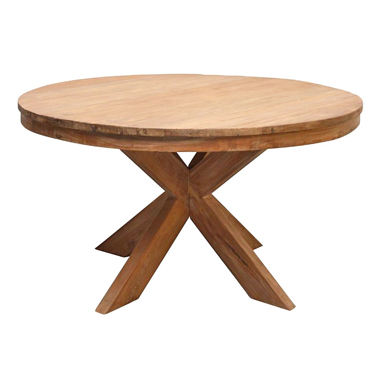 Runder Esstisch / Gartentisch Teak-Holz "MARBELLA"