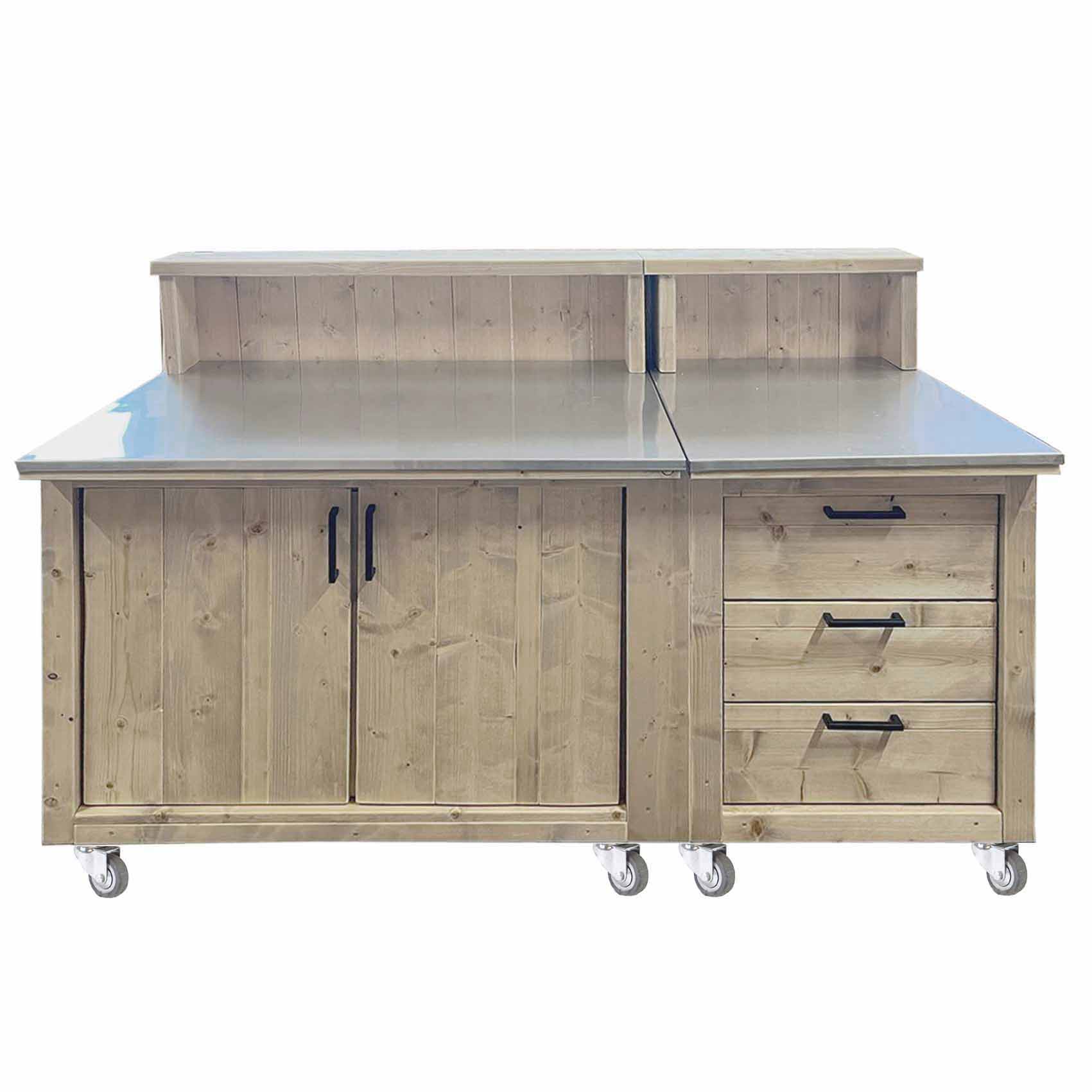 Bauholz Style: Grilltisch - Outdoorküche - Bar - Tresen - "PERTHONE WOOD-TWO TOP"