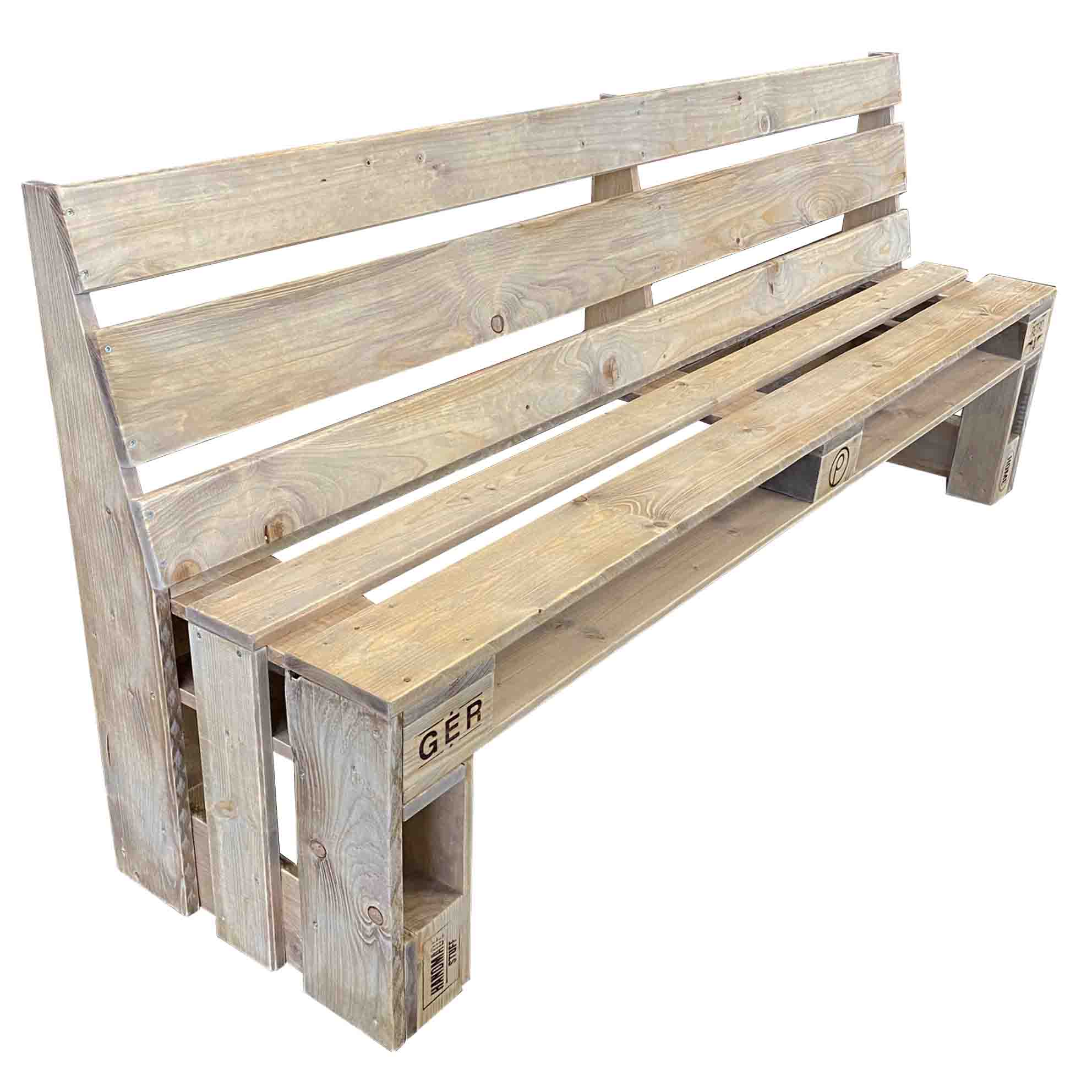 Palettenmöbel Sitzbank "PIOMBINO" 120 - 200 cm