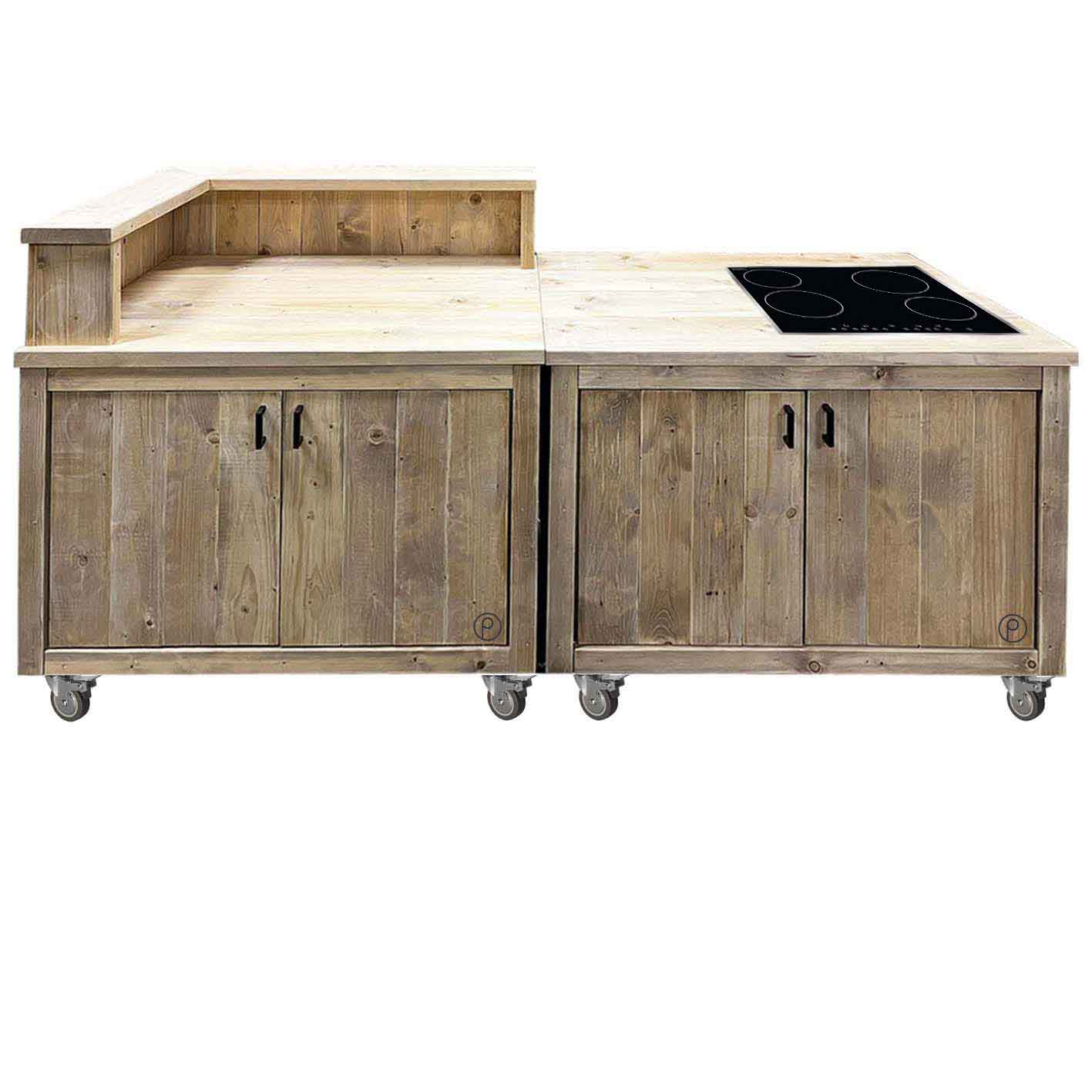 Bauholz Style: Grilltisch - Outdoorküche "PERTHONE KITCHEN - WOOD-L"