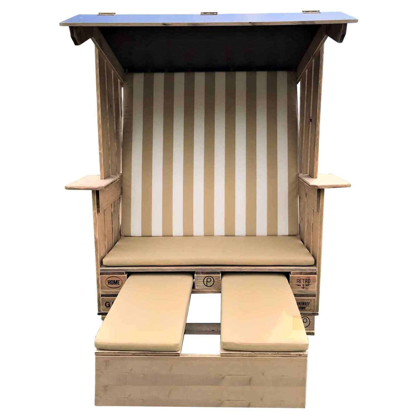 Strandkorb-aus-Paletten-Palettenmöbel-Loungemöbel