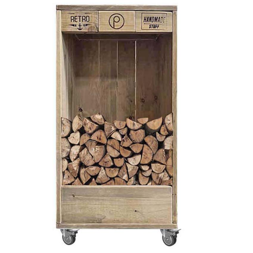 Palettenmöbel: Brennholzlager - Kaminholzlager "WOOD-STOCK"