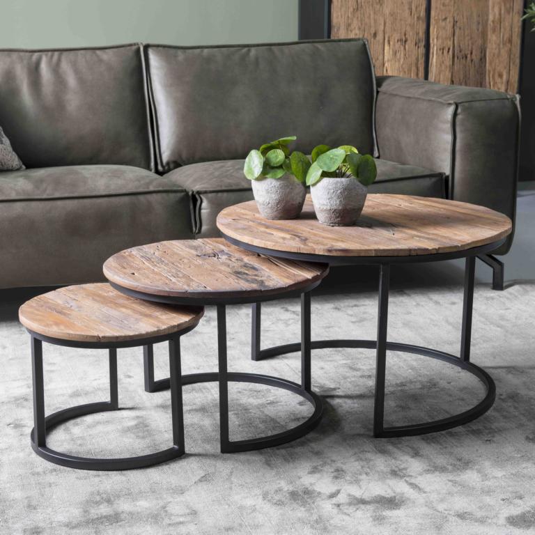Couchtisch - Beistelltisch 3-er Set "MAMBAJA"