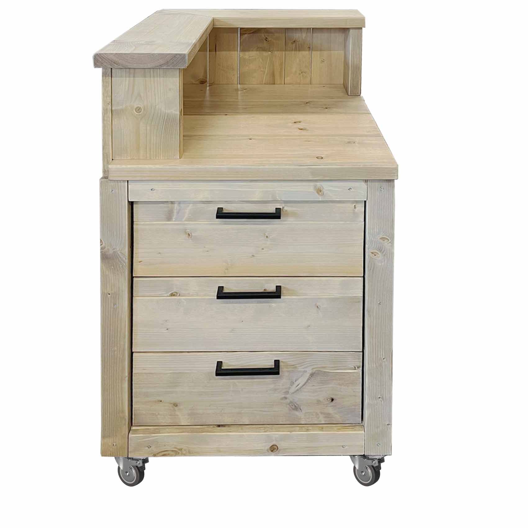 Bauholz Style: Grilltisch - Outdoorküchen-Modul "PERTHONE WOOD Slide-Top-L"