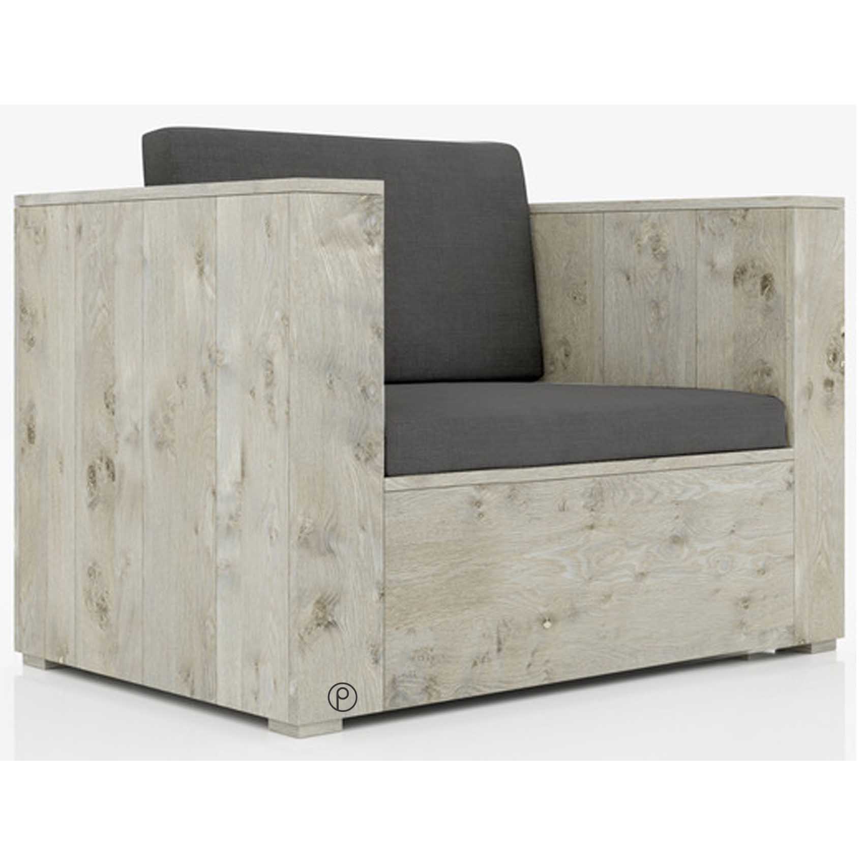 Bauholz - XL Lounge / Garten - Sessel "ESQUINZO" Bauholz - XL Lounge / Garten - Sessel "ESQUINZO"