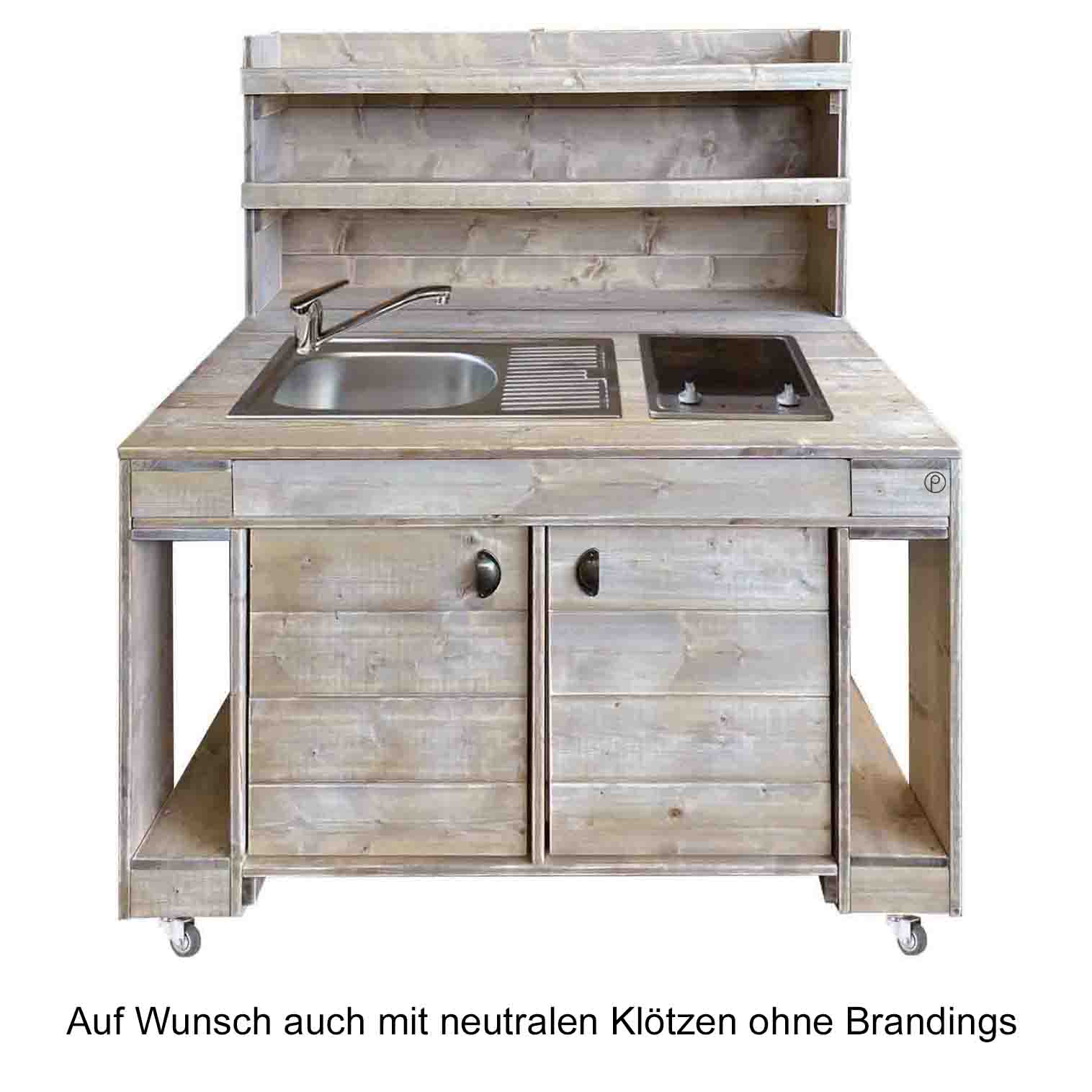 Palettenmöbel Grill-Tisch - Kochinsel "PERTHONE Kitchen"