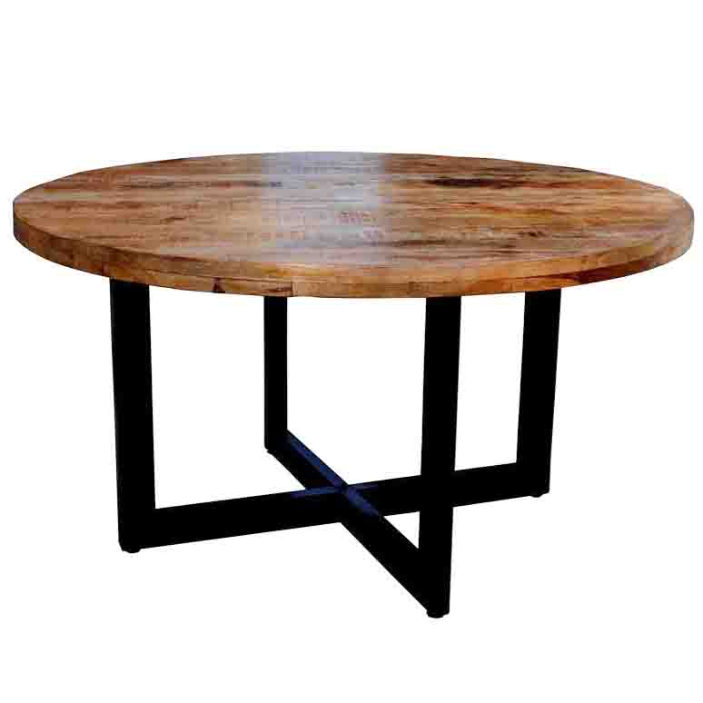 Runder Esstisch, Küchentisch Mango-Holz "TARIFA"
